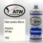 Preview: Mercedes-Benz, Alaska White, 780: 400ml Sprühdose, von ATW Autoteile West.